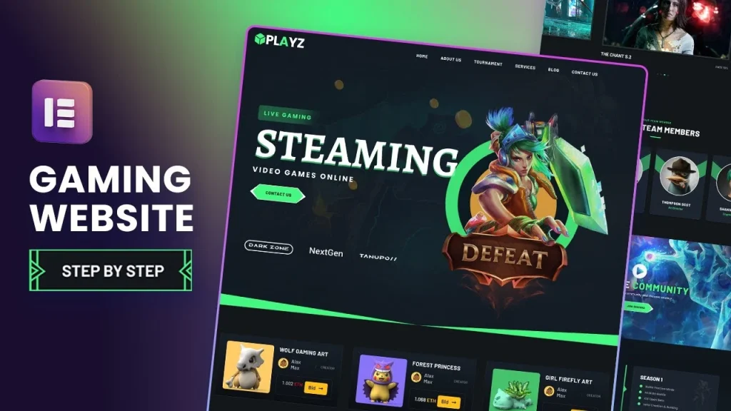 WordPress Tutorial 2025: Gaming Landing Page Design (WordPress and Elementor Tutorial For Beginners)
