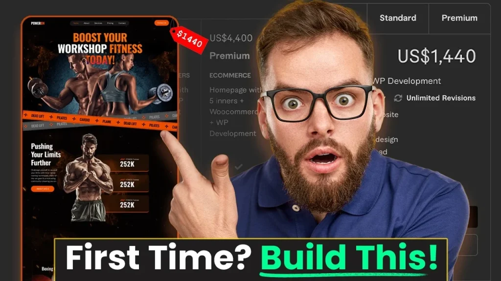 Create a $1440 Gym Landing Page with Elementor Magic