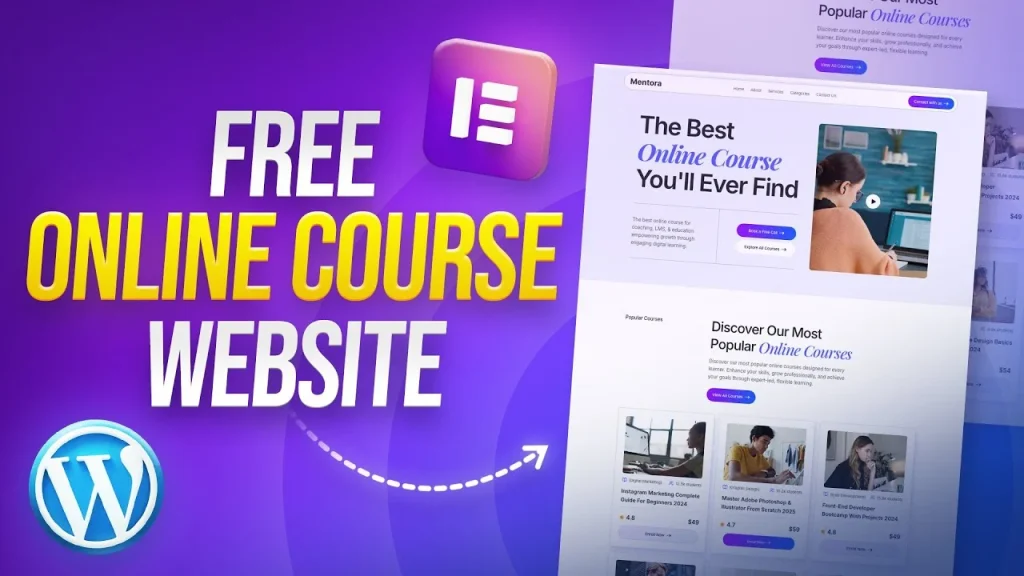 How to Create Online Course, LMS, Educational Website 2026 (using WordPress, Elementor & Tutor LMS)